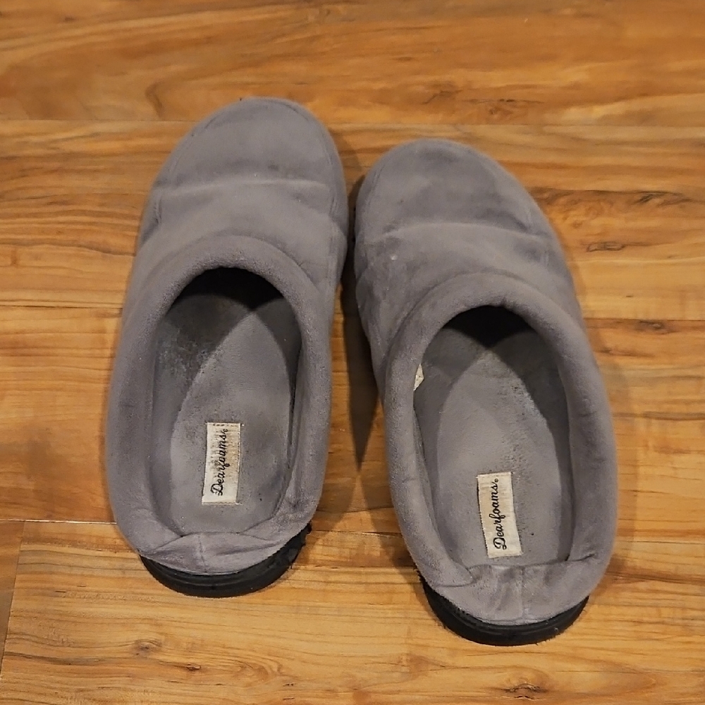 Dearforms Everday Worn Gray Men's Slippers